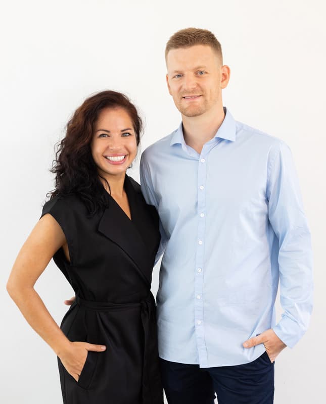 EventLive founders Julia Eskin and Mark Sergienko