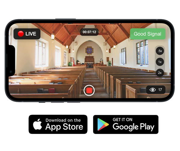 live stream using an app