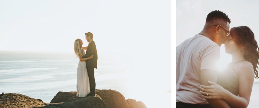 micro wedding by the ocean