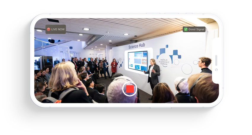 how to run a live streaming test on eventlive app