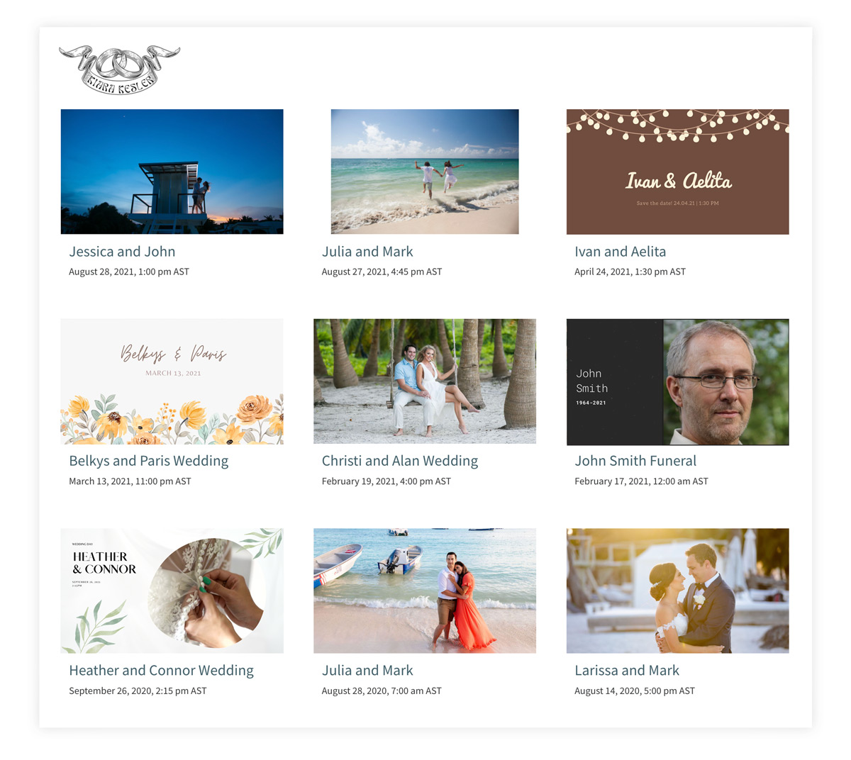 live streaming gallery