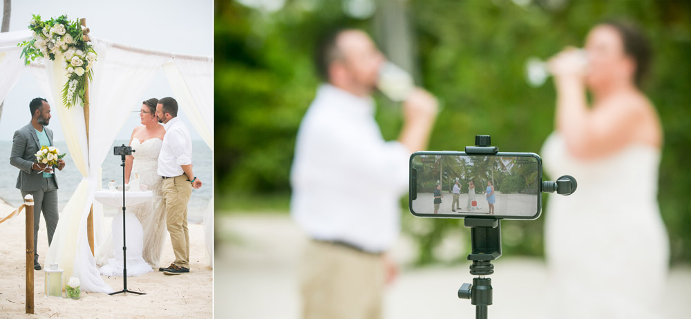 live streaming a wedding elopement