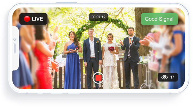 go live on your wedding day