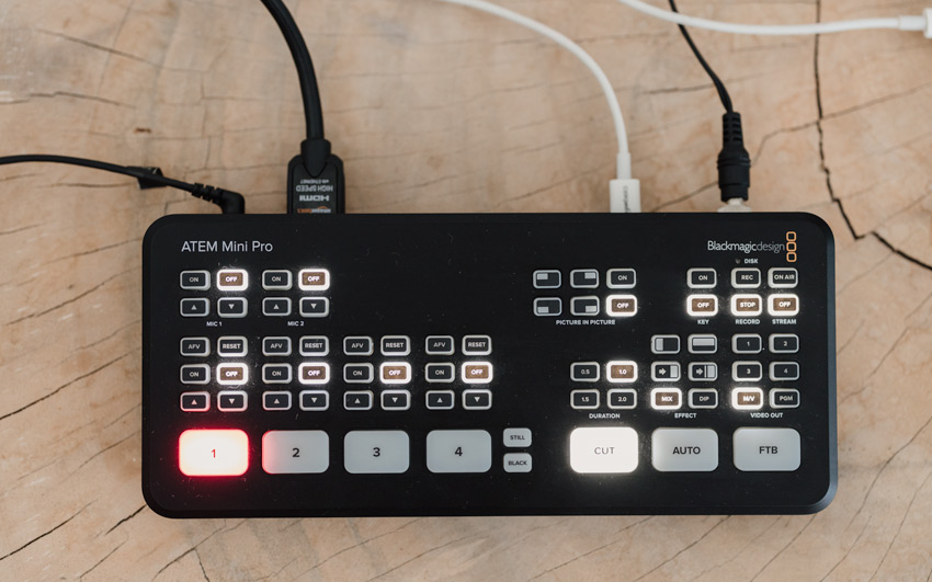 atem mini pro for multicam live streaming