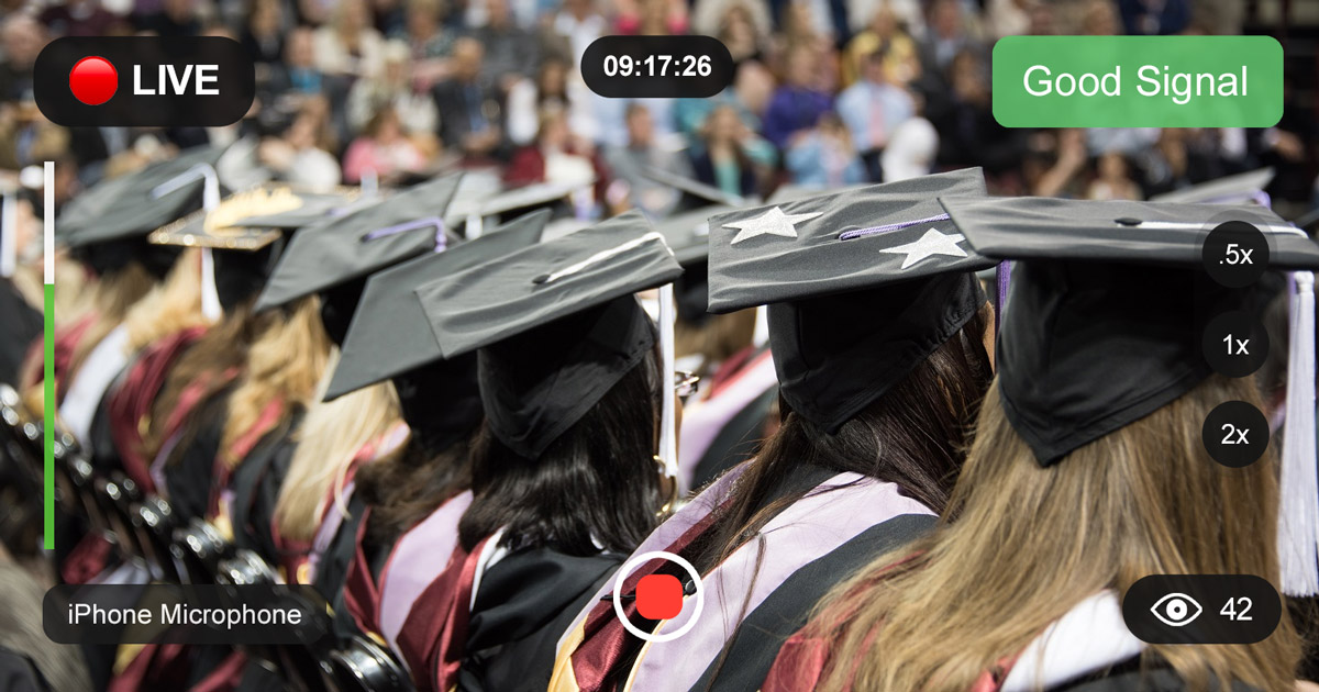 How To Live Stream a Graduation using a Smartphone (on a budget)