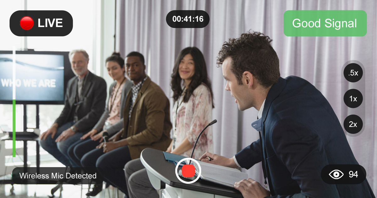 Easy steps to Live Stream a Lecture, Talk, or Panel Discussion