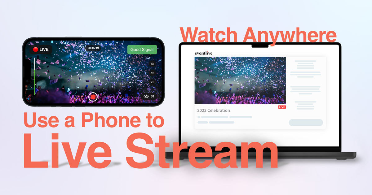 Live Stream Events from a Smartphone to a Website