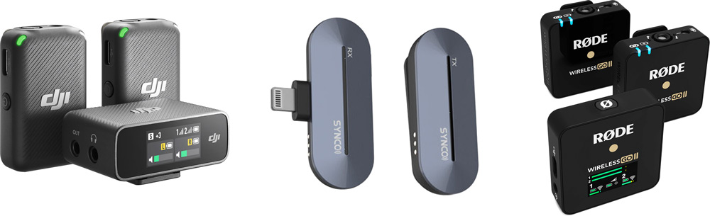 wireless microphones for live streaming